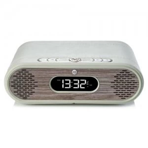 Image of ViewQwest Rosie Lee Clock Analog & Digital White Wood