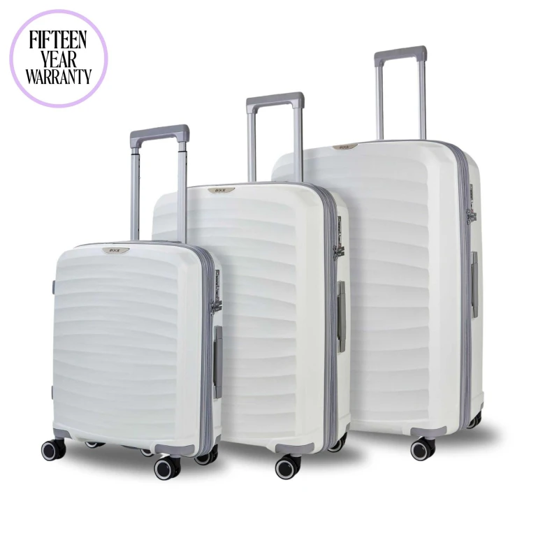 Image of Rock Sunwave Suitcase White White unisex Cabin