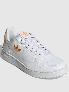 Image of adidas Originals NY 90 - White/Orange , White/Black, Size 6, Men