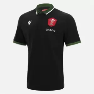 Image of Macron Wales Long Sleeve Classic Home Shirt 2021 2022 - Red
