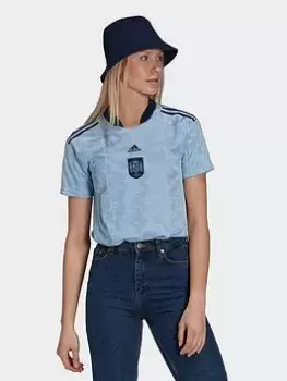 Image of adidas Spain 21/22 Away Jersey, Blue, Size L, Women
