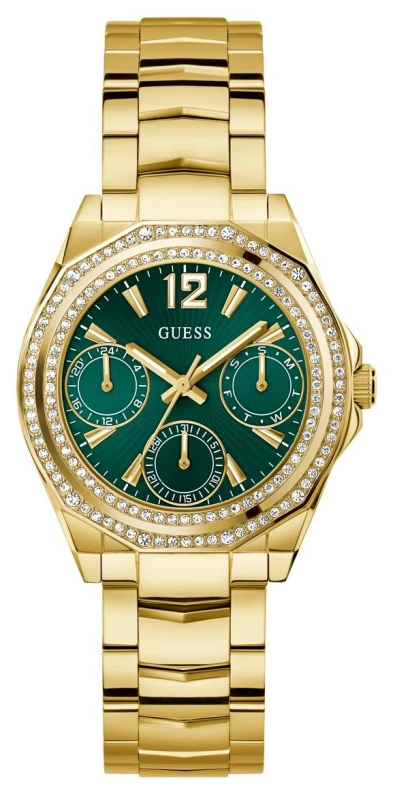 Image of Guess GW0685L5 RITZY Multifunction (36mm) Green Sunray Dial Watch