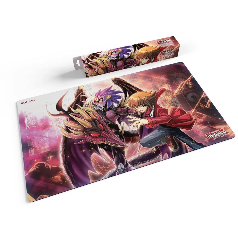 Image of Yu-Gi-Oh Yu-Gi-Oh! Jaden & Yubel Game Mat Game Mat unisex One Size