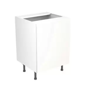 Image of KitchenKIT J-Pull 60cm Base Sink Unit - Matt White