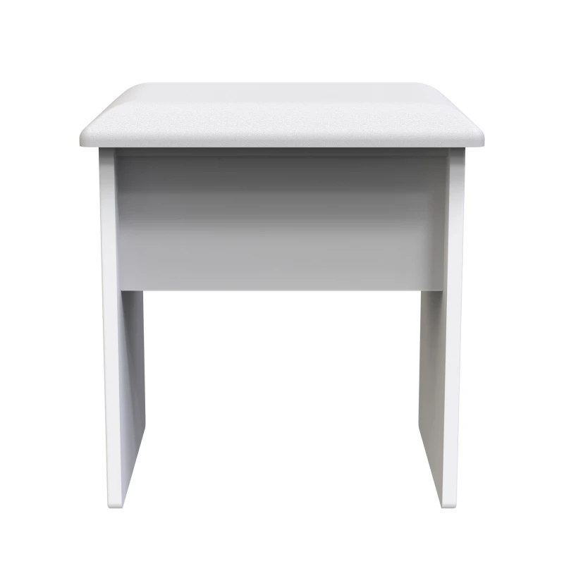 Image of Welcome Furniture Ready Assembled Las Vegas Stool In White Matt, White LVF040WM