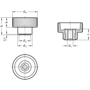 Image of GN420-M10 Knurled Nuts