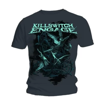Image of Killswitch Engage - Engage Battle Unisex Medium T-Shirt - Grey