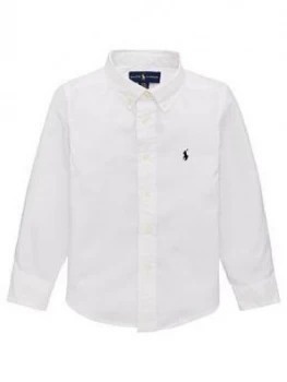 Image of Ralph Lauren Boys Custom Fit Classic Oxford Shirt - White, Size 2 Years
