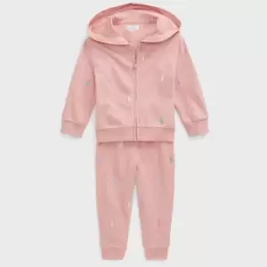 Image of Polo Ralph Lauren Baby's Cotton-Pique Hoodie and Joggers Set - 18-24 months