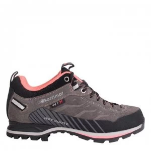 Image of Karrimor Hot Route Ladies Waterproof Walking Shoes - Charcoal/Coral