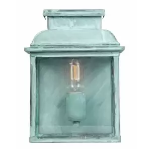 Image of Old Bailey 1 Light Outdoor Wall Lantern Light Verdigris IP44, E27