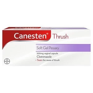 Image of Canesten Thrush 500mg Soft Gel Pessary