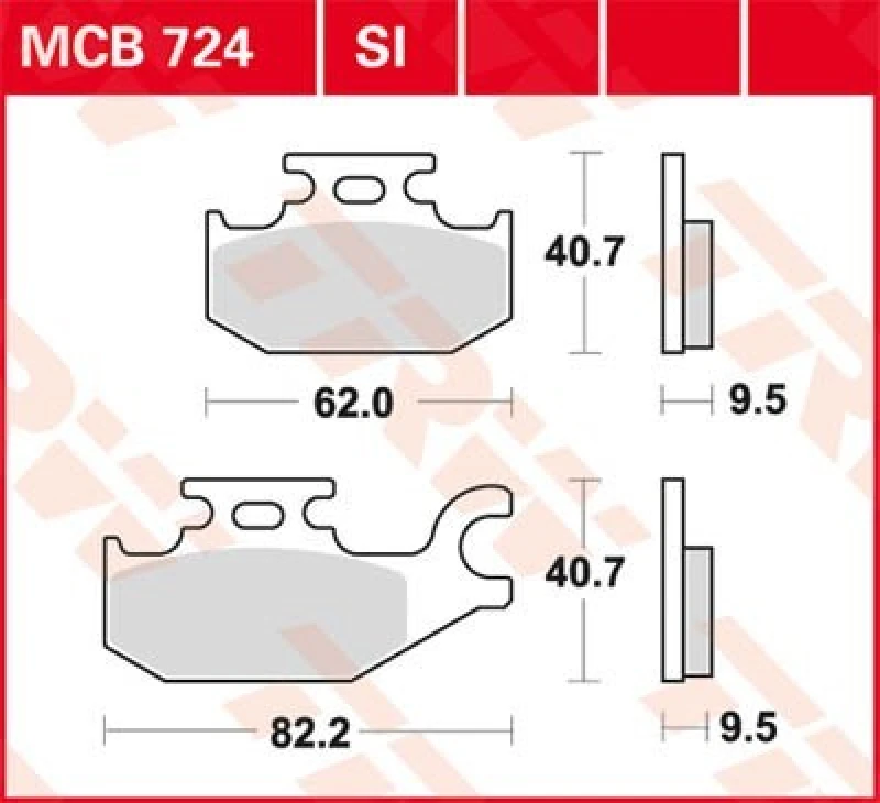 Image of TRW Lucas Brake pad MCB724