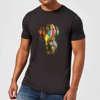 Image of Avengers Endgame Infinity Gauntlet Warlord Mens T-Shirt - Black - 5XL