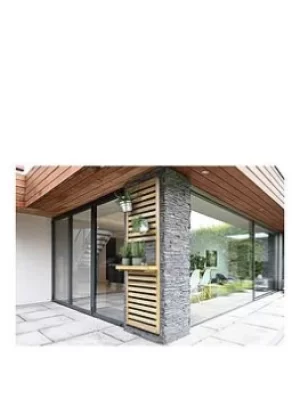 Image of Forest Slatted Wall Planter 2 Shelf