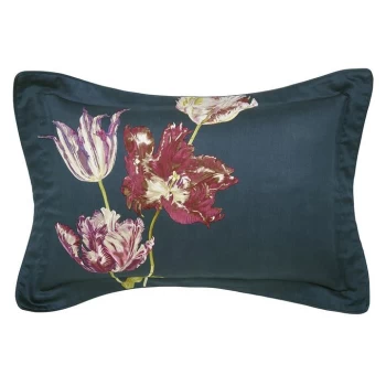 Image of Sanderson Tulipomania Oxford Pillowcase - Navy