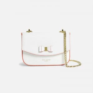 Image of Ted Baker Womens Daissy Bow Mini Cross Body Bag - Ivory