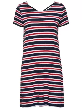 Image of ONLY Loose Short Sleeved Dress Women White