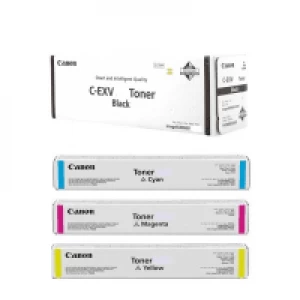 Image of Canon CEXV54 Black and Tri Colour Laser Toner Ink Cartridge