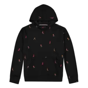 Image of Jordan M J Essential Holiday Jumpman Fleece Hoody, Black, Male, Hoodies, DV9392-010