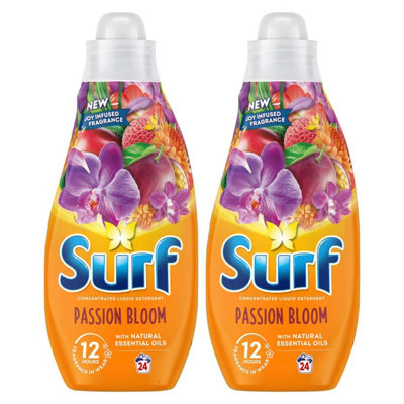 Image of Surf Laundry Washing Liquid Detergent Passion Bloom 2.6L 96 Washes 64382483-4