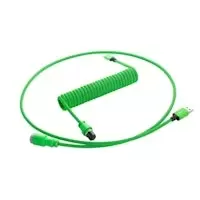 Image of CableMod Classic Coiled Keyboard Cable USB A to USB Type C 150cm - Viper Green
