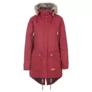 Image of Trespass Womens/Ladies Clea Waterproof Padded Jacket (S) (Merlot)
