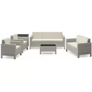 Image of Home Detail - Grey+Beige 6 Pcs Garden Set