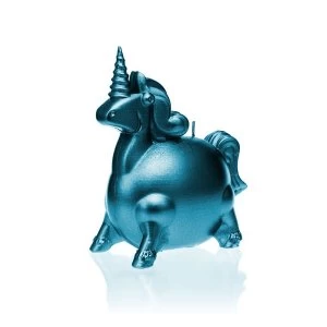 Image of Blue Metallic Unicorn Candle