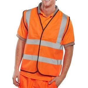 Image of BSeen Medium High Visibility Waistcoat Orange