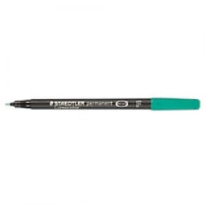 Image of STAEDTLER 318 Marker Pens Fine Felt tip Green Pack of 10