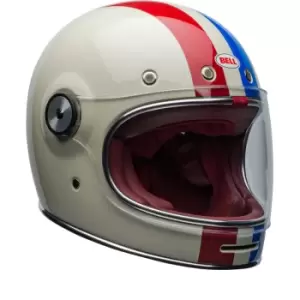Image of Bell Bullitt Command Gloss Vintage White Oxblood Blue Full Face Helmet S