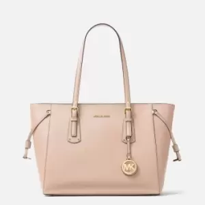 Image of Michael Kors Womens Voyager Medium Top Zip Tote Bag - Soft Pink