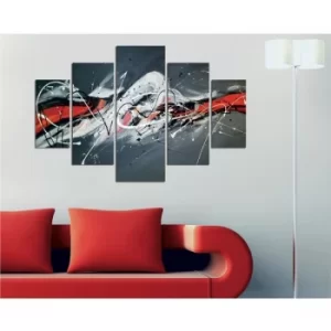 Image of ST192 Multicolor Decorative MDF Painting (5 Pieces)