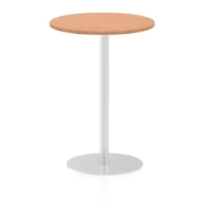 Image of Italia Poseur Table Round 600 Top 1145 High Oak