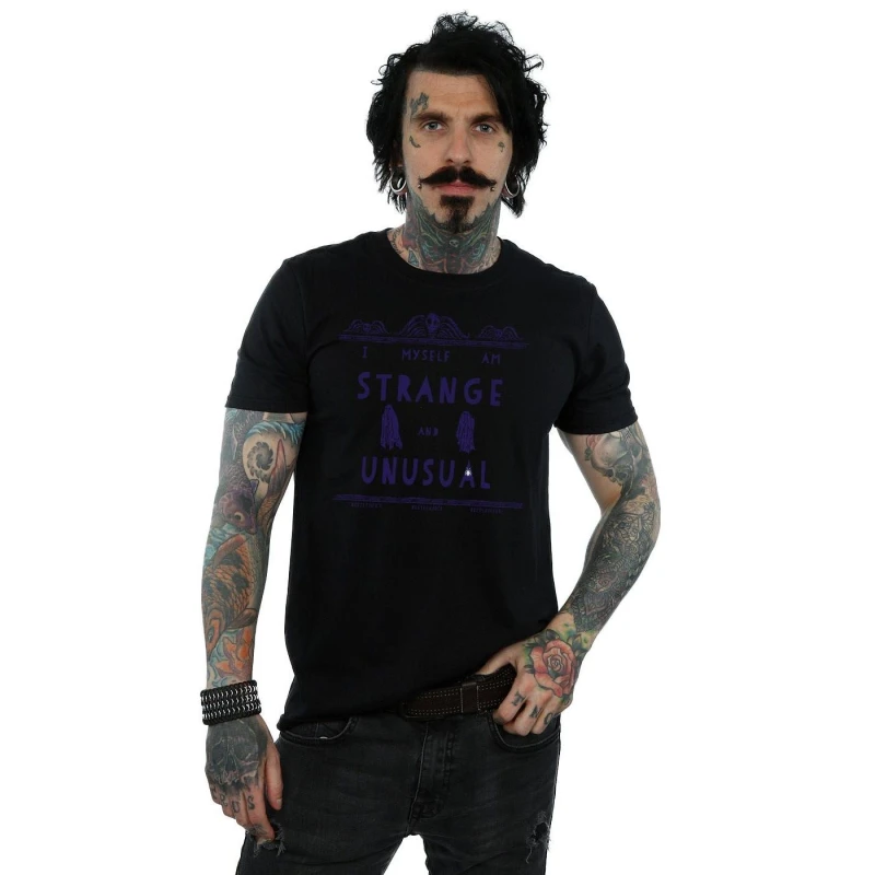 Image of Beetlejuice Beetlejuice Men Strange And Unusual T-Shirt in Black Size: Small Black S Male 5057245897013