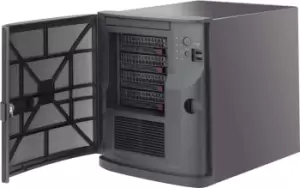 Image of CSE-721TQ-350B - Mini Tower - Server - Black - Mini-ITX - 1U - Fan fail - HDD - Network - Power