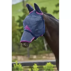 Image of Weatherbeeta Comfitec Durable Mesh Mask with Ears & Nose - Purple