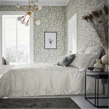 Image of Harlequin Luminance Jacquard Duvet Cover - Cream