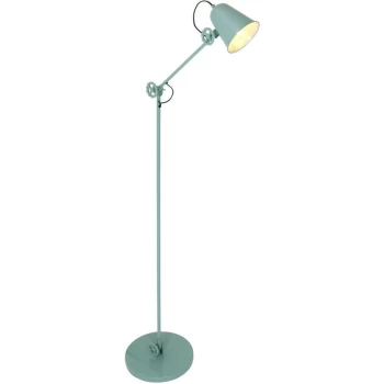 Image of Sienna Lighting - Sienna Dolphin Task Floor Lamp Mint Green