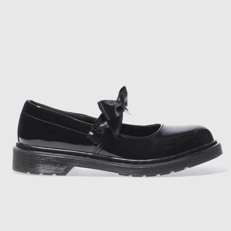 Image of Dr. Martens Black Maccy II Girls Youth Shoes Black UK 4 (EU 37)