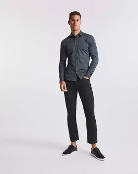Image of BOSS Long Sleeve Slim Fit Monogram Shirt