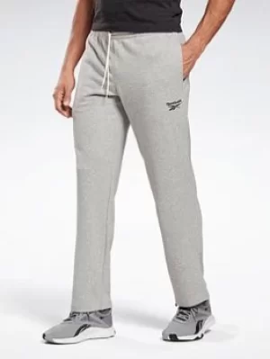 Image of Reebok Identity Open Hem Joggers, Grey Size M Men