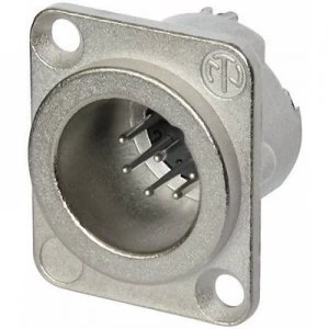 Image of XLR connector Sleeve plug straight pins Number of pins 7 Silver Neutrik NC7MD LX