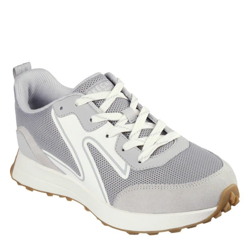 Image of Skechers Womens Gusto Classic Low-Top Trainers Grey female 4 (37)