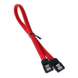 Image of BitFenix Alchemy SATA 6GB/s braided cable 30cm - Red