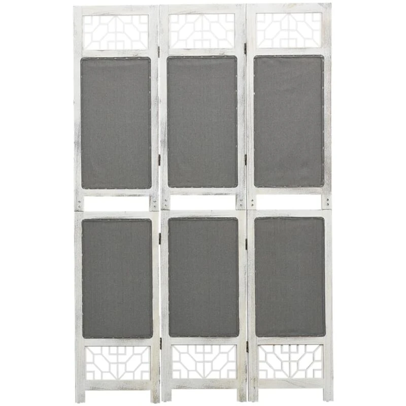 Image of VIDAXL 3-Panel Room Divider Grey 105x165cm Fabric Vidaxl 8720286654873