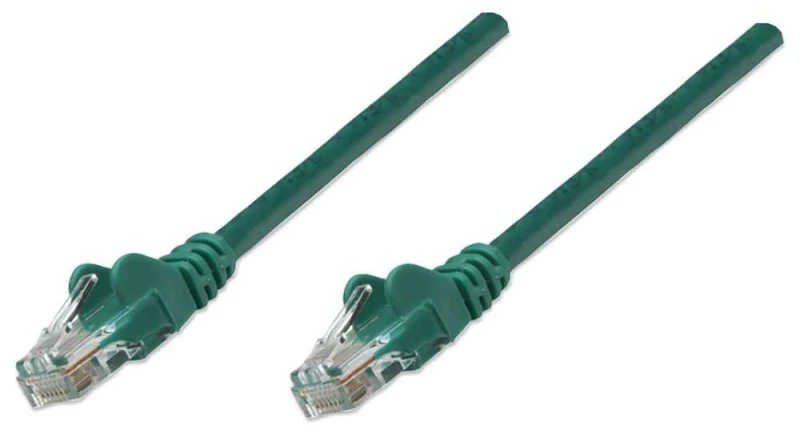 Image of Intellinet Network Patch Cable. Cat6. 3m. Green. CCA. U/UTP. PVC. RJ45