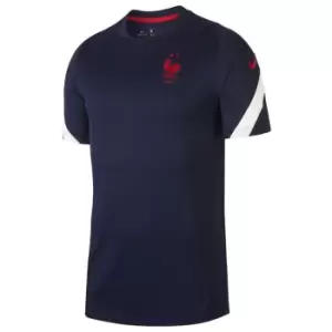 Image of Nike France Strike Top 2020 Mens - Blue