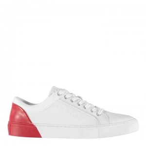 Image of Guess Luis Mens Low Trainers - White/Red